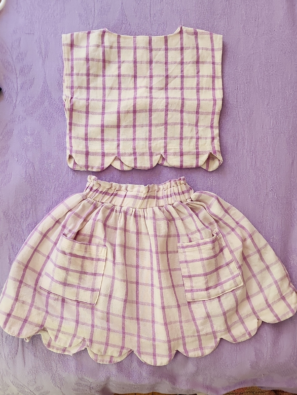 Folklore Las Ninas Linen Skirt Set 3Y